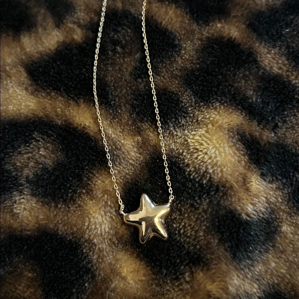 Kendra Scott Rose Gold Star Druzy Necklace